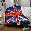 Union Jack Four Seasons Blanket Customized With Your Name Lightweight And Warm Perfect Gift For Home Office Camping Sofa Travel Beach Durable Suitable
