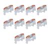 10Pcs KV121 Push-in Quick Terminal Block Din Rail Connector Universal Compact Fast Electrical