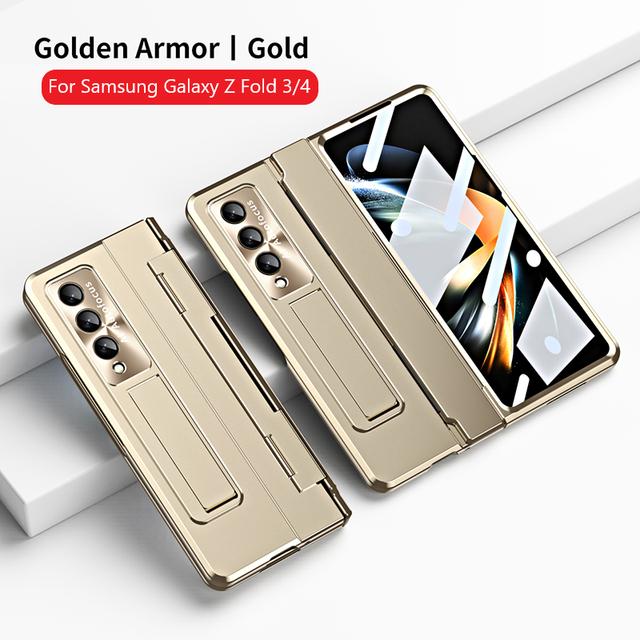 Защитный чехол с выравнивающими петлями для Samsung Galaxy Z Fold 3 4 5g с защитой экрана для Galaxy Fold3 Fold4