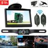Car Backup Camera 5-inch Hd Monitor Wireless Transmitter Receiver Infrared Night Vision Rear View