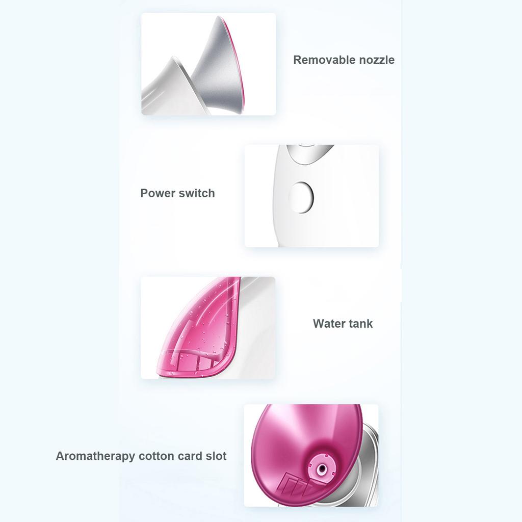 Отпариватель для лица Большой туман Нано-спрей Глубокое увлажнение Очистка пор Питание Введение Теплая кожа