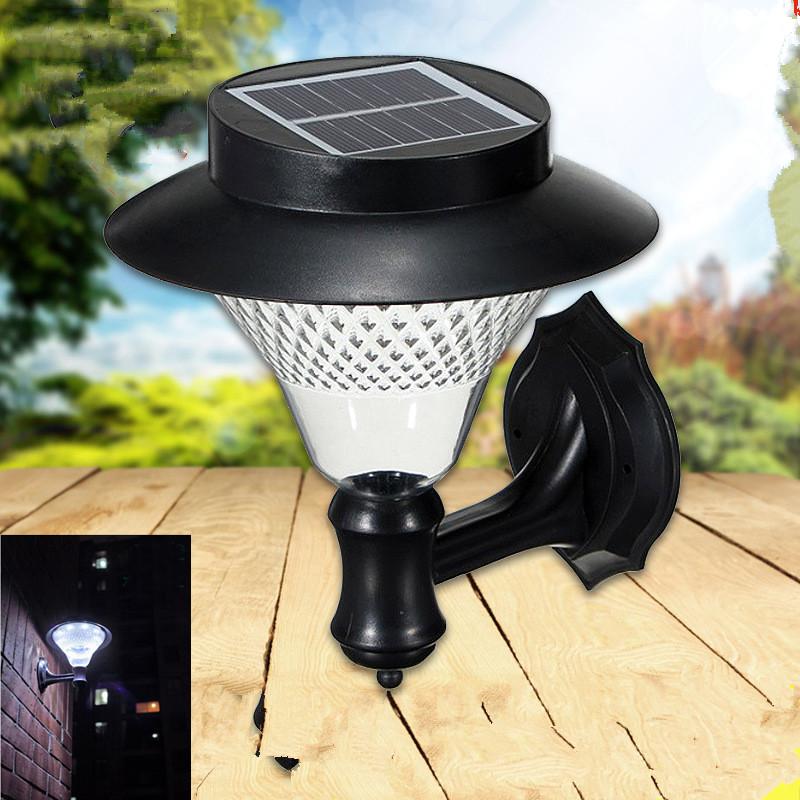 16LED Outdoor Solar-Powered Wall Lamp Yard Fence Stair Street Light Decoration