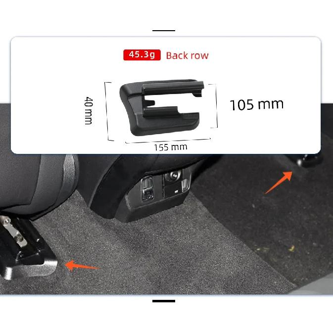 Left Right Car Seat Rail Trim Cover For Mercedes Benz GLC W253 Sliding Track Bonnet Passenger Seat Track Trim Cover 2016-2021