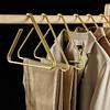 1Pc Creative Triangle Clothes Hangers Solid Metal Hangers For Coat Trousers Scarf Drying Rack Storage Racks Wardrobe Organizer
