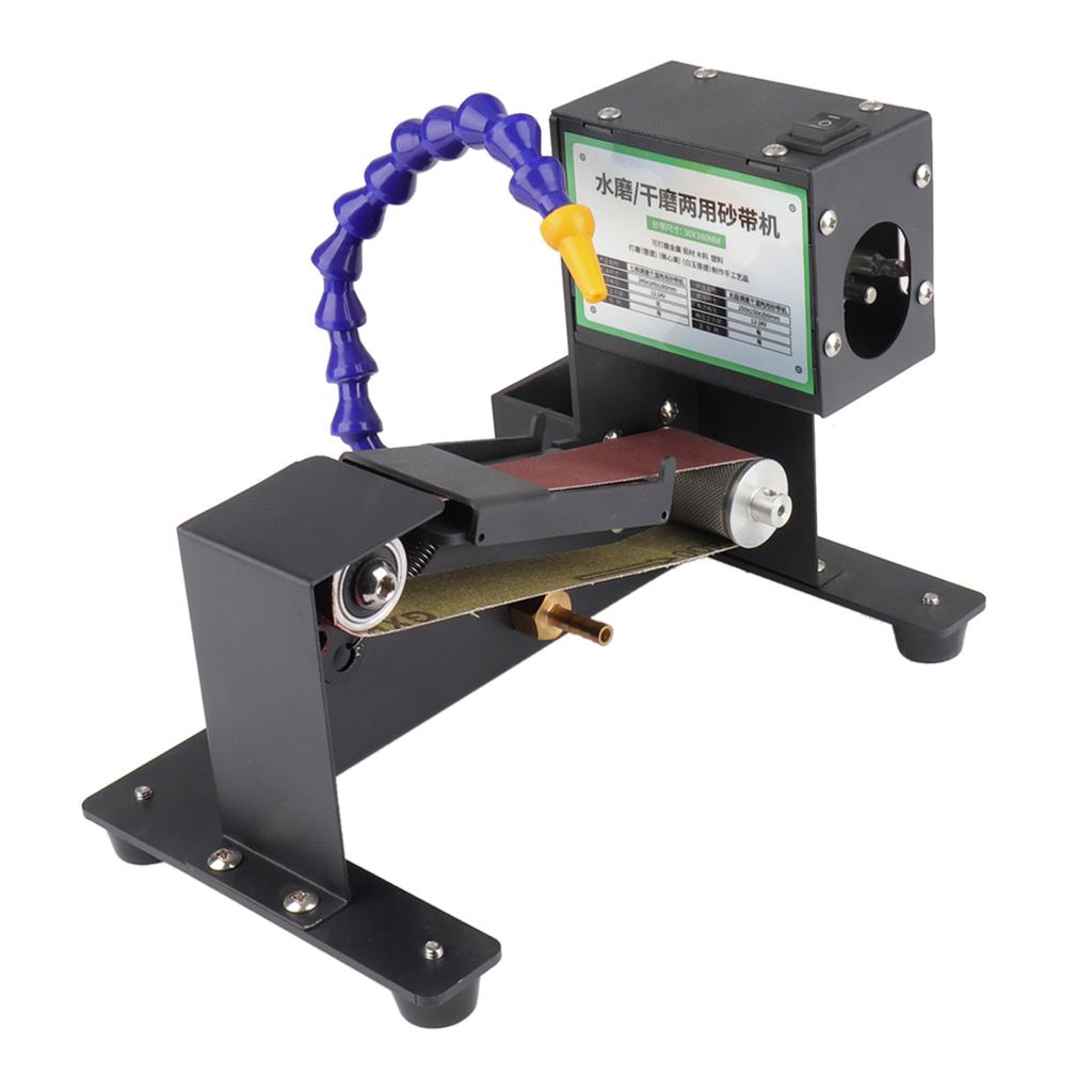 250 Вт мини-ленточный шлифовальный станок, электрический шлифовально-полировальный шлифовальный станок для сухой и влажной шлифовки, шлифовальный станок