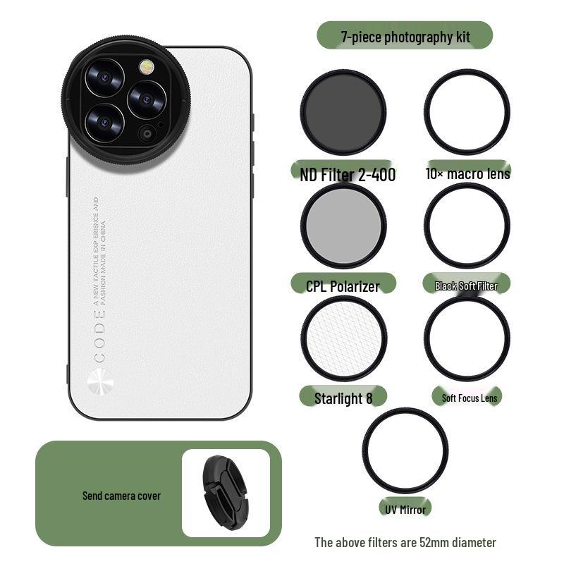 Чехол-фильтр для объектива Apple iPhone 13 Pro - Набор линз CPL 52 мм