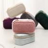 Мини Дорожная Шкатулка для Ювелирных Изделий, Чехол для Хранения Колец на Молнии, Маленькая Упаковка для Ювелирных Изделий, Коробка для Хранения USB в Командировке