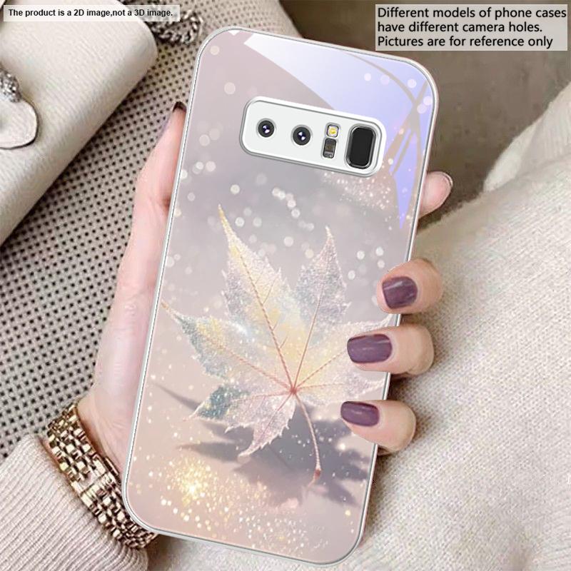 Текстура зеленого кленового листа Для Samsung A01 A02 03 Core 04 05 06 10 12 13 14 5G 15 16 M02 12 Note 8 9 10 20 стекло Ультра чехол для телефона
