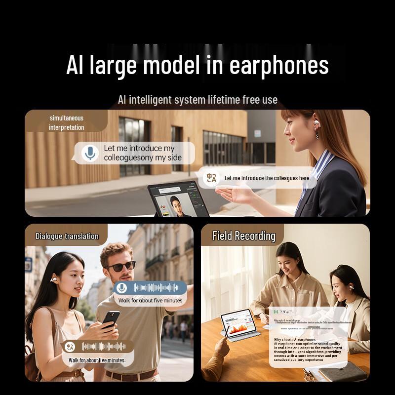 UGREEN G3 Air Open-Ear AI Translation Sports Earbuds