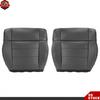 Leather Black Fit For Jeep Wrangler 2007-2012 Driver+Passenger Bottom Seat Cover