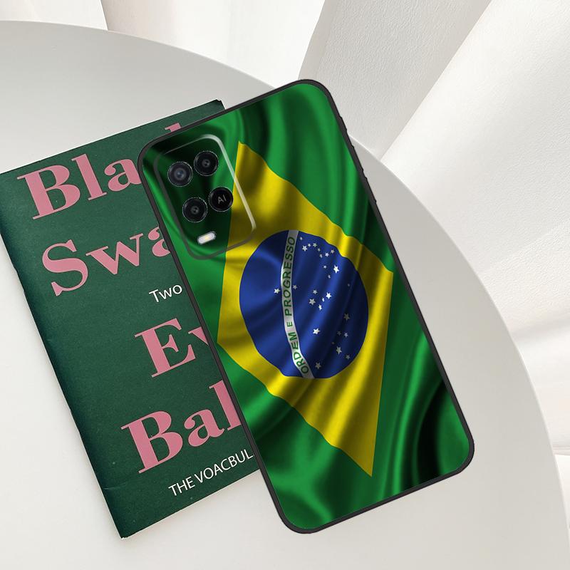 Бразилия Бразильский флаг Чехол для Oppo A96 A76 A16 A15 A17 A52 A72 A54S A57S A58 A78 A98 A57 A77 A54 A74 A94 Обложка