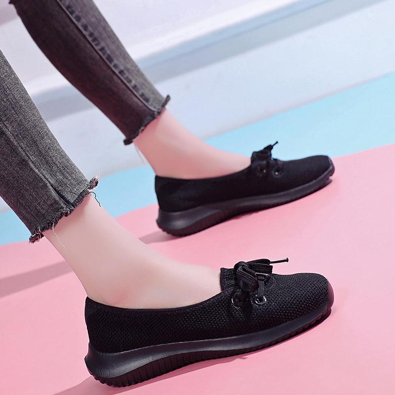 Домашняя уличная обувь для мамы для отдыха с дышащей сеткой, женская повседневная обувь для ходьбы на плоской подошве, офисная рабочая обувь для медсестры