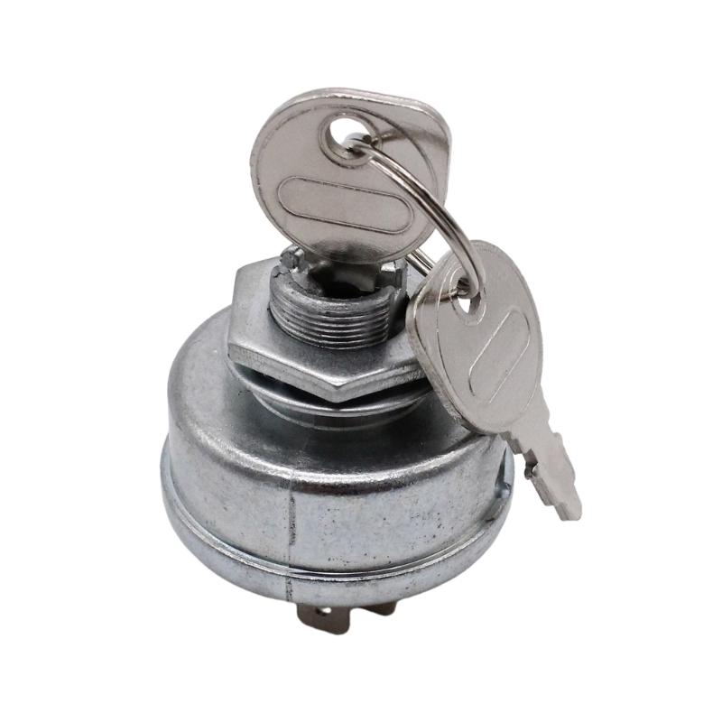 Ignition Starter Switch 5 Pin with 2 Keys for Tractor Lawn Mower Garden Tool AM31995 AM1023444 5323654-02 700172 741308