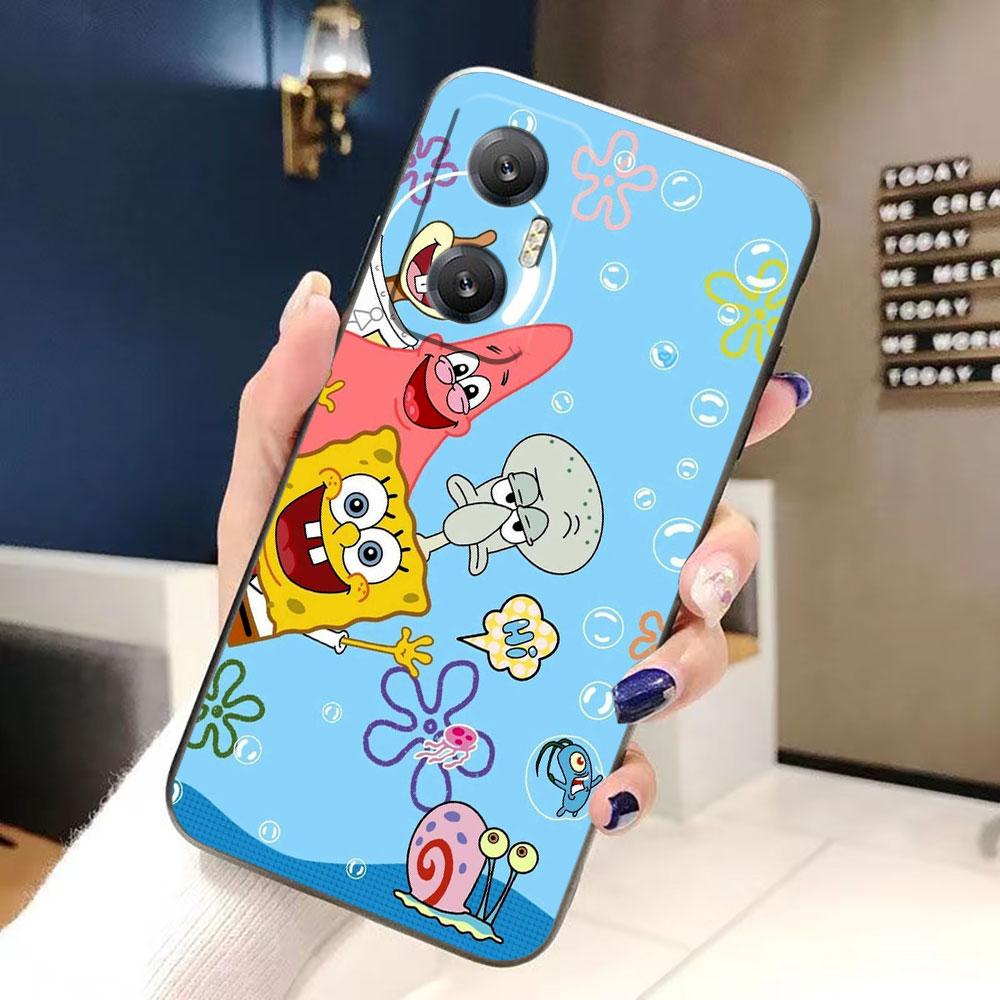 P-Patrick Star S-Spongebob Cover Phone Case For Infinix HOT 60 50 10 10I 10S 11 12 12I 20I 20S 30I ZERO X 20 30 40 Silicone Case
