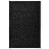 VidaXL Washable Doormat Black 60x90 Cm