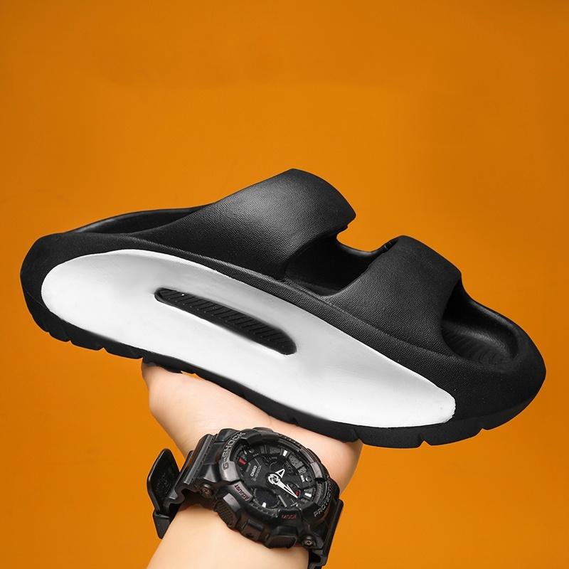 Модная обувь, мужская, летняя, новая, нескользящая, уличная, высокоэластичная, мужские тапочки, ЭВА, мягкая подошва, высококачественные, крутые шлепанцы