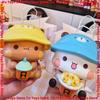 Official Yier And Bubu PopcornShaped Bucket Action Figure Trendy Doll Garage Kit Desktop Ornament Toy Girl Birthday Gift