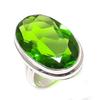 Перидот Драгоценный камень Ручная работа 925 Стерлинговое серебро Ювелирное изделие Кольцо Размер 6 g3t44