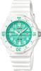 Analog Watch Kids Cheap Casio Gloss White X Green Check Pattern Overseas Model [Casio] LRW-200H-3CV Women's [Item]