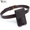 Chao Niu Vertical Style Cowhide Leather Waist Bag - Outdoor Tactical Phone Holder for Men