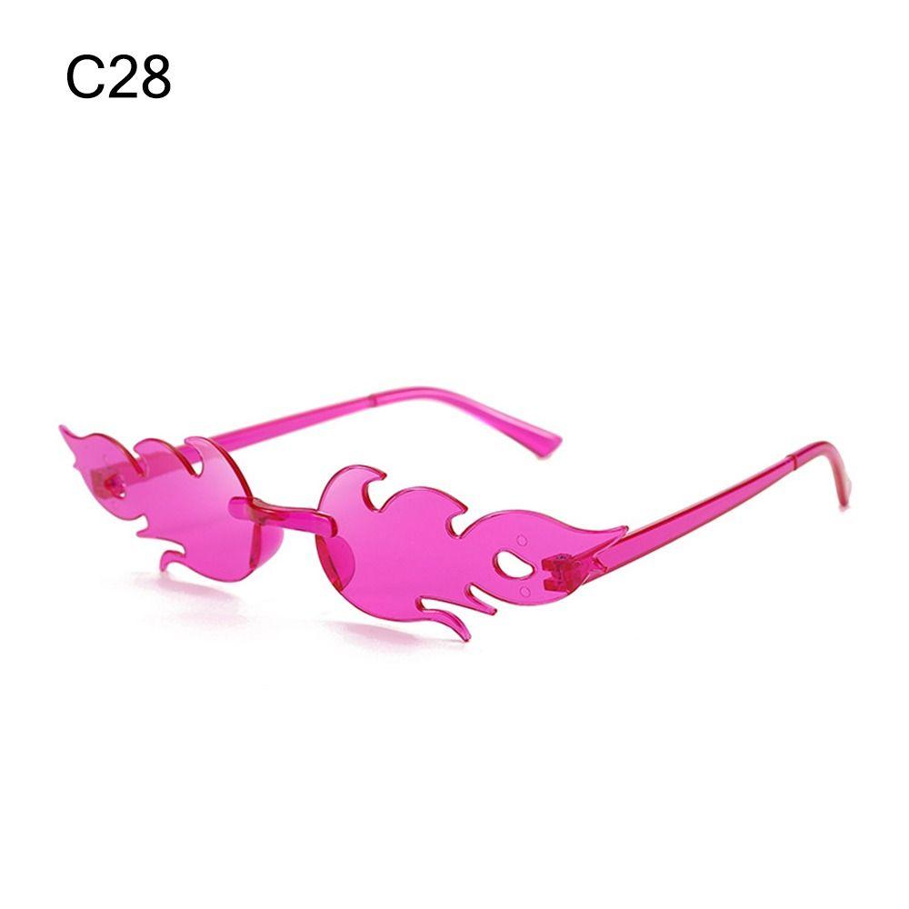 Novelty Eyewear Cosplay Party Flame Shaped Flame Sunglasses Sun Glasses Sunglasses for Women