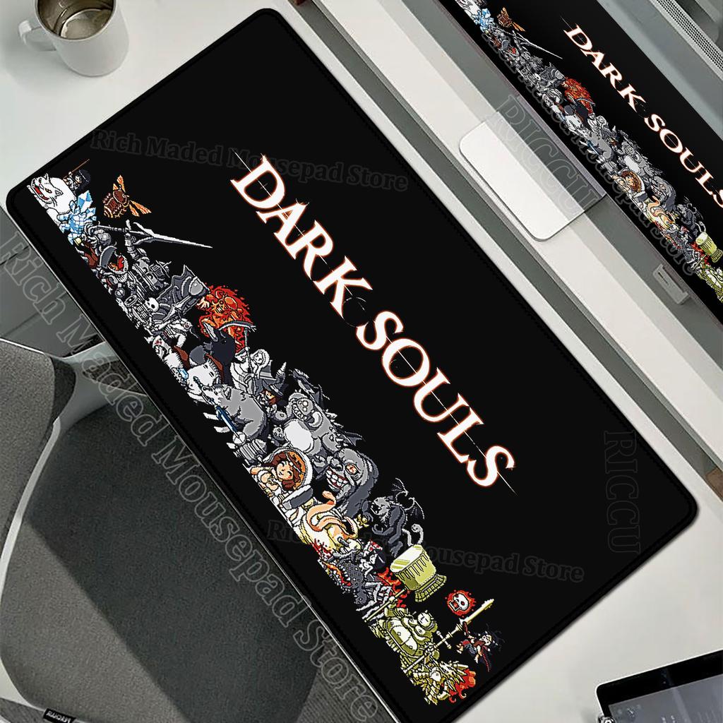 Game Xxl Mousepad Dark Souls Mouse Pad Computer Non-slip Desk Mat Large Table Gamer Mousemat Gaming Keyboard Extended Table Pad