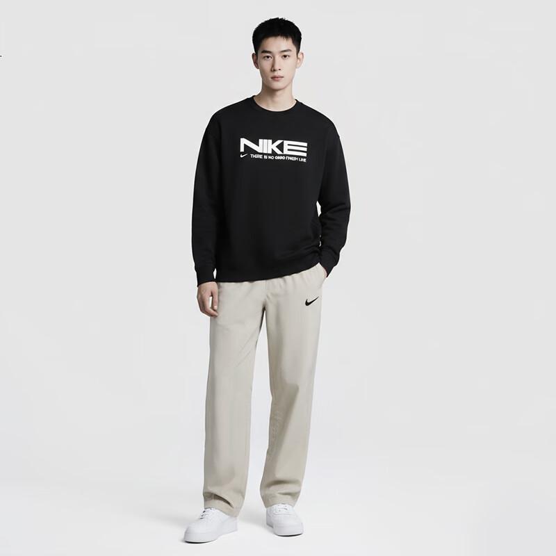 Nike Мужская тонкая флисовая толстовка с круглым вырезом