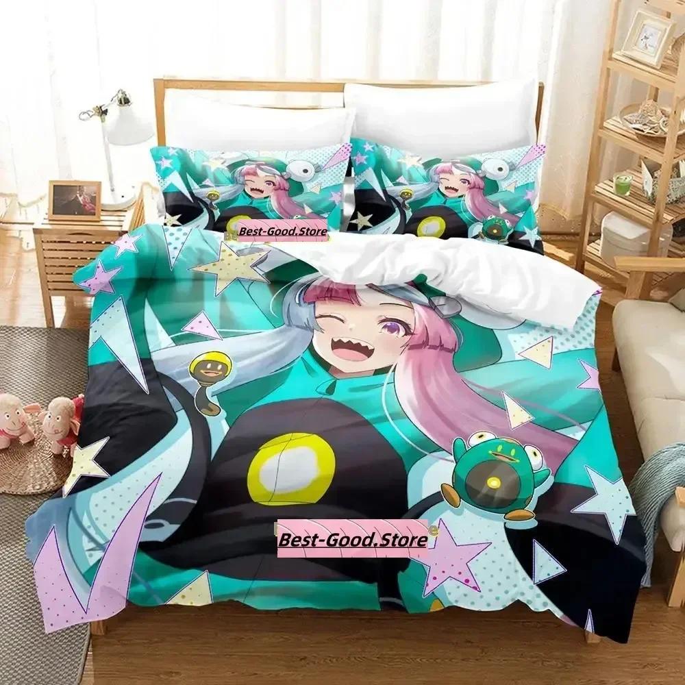 Новый комплект постельного белья Kawaii Iono Single Twin Full Queen King Size Bed Set Adult Kid Bedroom Duvetcover Sets Anime Parure de lit Bed