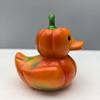 Vegetable Duck Figurine 3D Tomato Mushroom Duck Statue Resin Vegetable-Themed