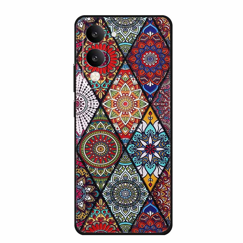 3D Тисненый Чехол Для Vivo iQOO Z10 Lite Чехол Для Телефона Coque Цветы Силиконовый Мягкий Задний Чехол Для Vivo Y29S Y29T Y19s GT 5G Чехол Funda