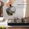 ZISIZ Glass Teapot with Crescent Filter