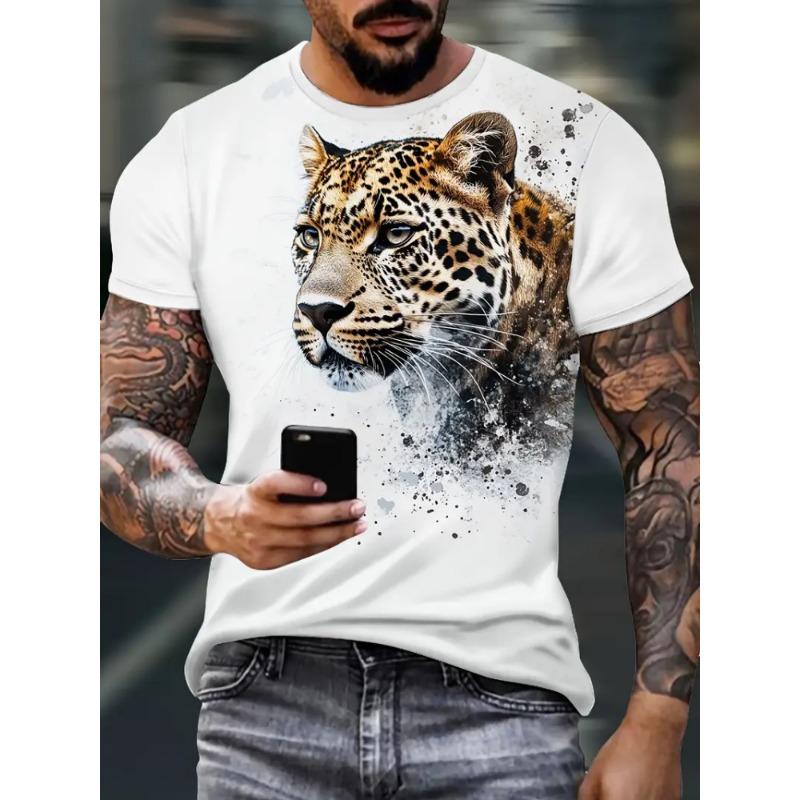 T-Shirts Oversize Eagle Graphic T-Shirt Summer Short Sleeve Tops Tees Oversized Fashion Animal Men T-Shirt Vintage Men's Clothes