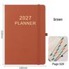 2027 English Version Daily Planner & Notebook