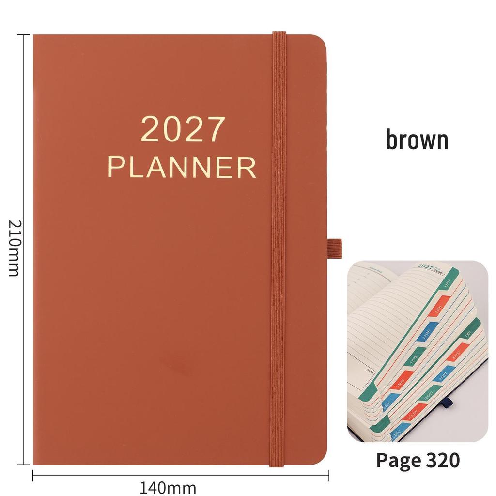 2027 English Version Daily Planner & Notebook