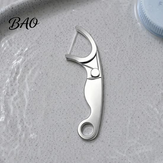 Dental Floss Kit 1/2/3/5Pcs Stainless Steel Pick, Portable Travel Reusable Oral Teeth Cleaning Tools Care Flossers, Heavy Duty Metal Deep Pick