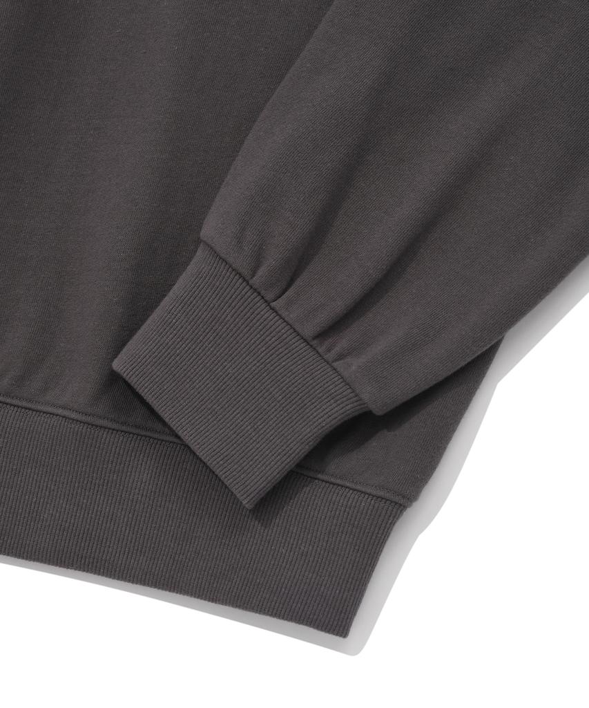 FALLETT Brush Logo Sweatshirt Charcoal