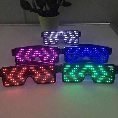 Светодиодные Очки Мигающие Очки Плоская Верхняя Квадратная Рамка Крутые Очки для Ночного Клуба Праздника Вечеринки Принадлежности