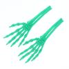 2Pcs 3D Printed Plastic Scary Decoration Halloween Skeleton Hand Prop For Haunted House Horror Party Table Display Ghost