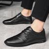 Весна Осень Натуральная Кожа Мужская Повседневная Обувь Британский Стиль Новейшая Модная Роскошная Мужская Обувь Нескользящие Роскошные Оксфорды Износостойкие