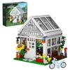 Greenhouse Building Block Pretty Flower Garden Architecture Model Kit Creative Bricks Flower House Decoration for Kids Adults