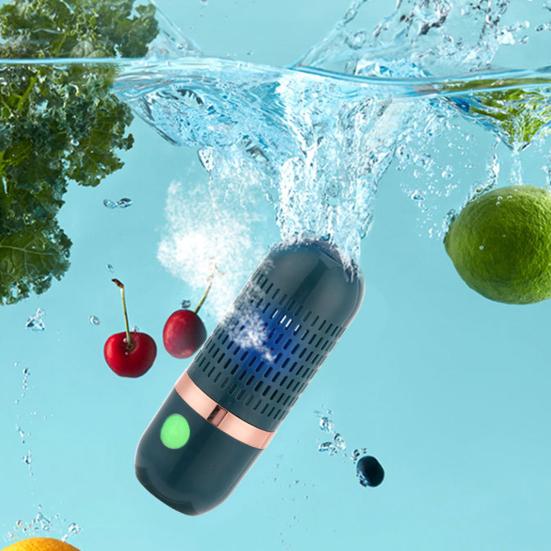 Portable Fruit And Vegetable Cleaner, USB Waterproof Food Purifier, Hydroxy Ion Generator, No Scrubbing Herb Washing Device, Portable Kitchen Gadget