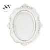 European Style Ornament Holder Vintage Jewelry Tray, Ornate Carved Ring Dish with Gold or White Finish, Elegant Decorative Resin Trinket Organizer for