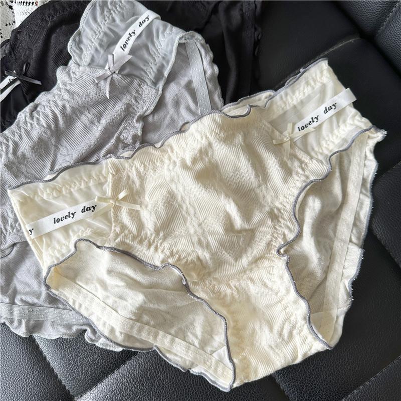 Повседневные трусы с поясом и надписью, нижнее белье с низкой талией, милые женские трусики