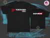 Новая мужская футболка с логотипом шин Yokohama ADVAN Американская футболка