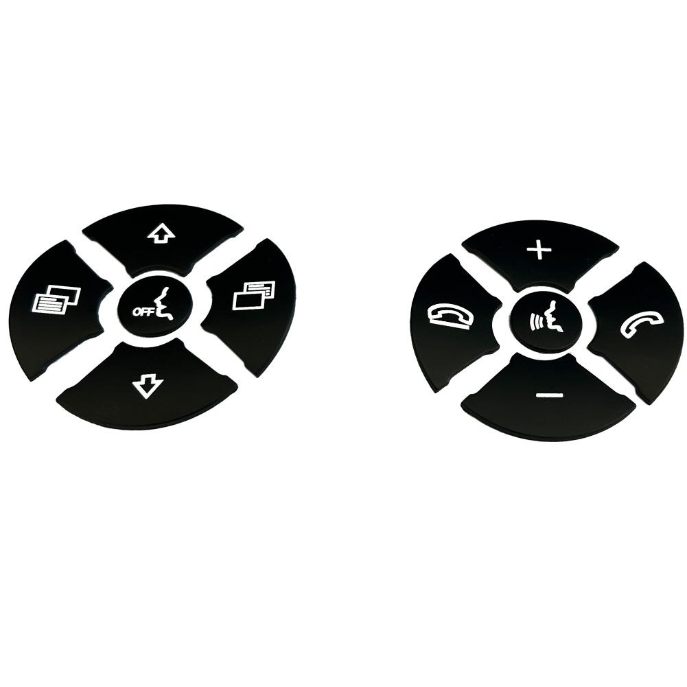Black Car Steering Wheel Model Button Sticker Cover For Mercedes Benz R 2009-2017/ ML GL 2010-2011/ CLS 2008-2009 /SLK