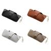 Portable HandmadePU Glasses Bag with Lanyard Hanging Sunglasses Case Reading Glasses Storage Box Travel Protective Pouch