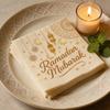 20-100 шт. Бумажные салфетки Ramadan Mubarak, золотой лунный фонарь, одноразовые салфетки для вечеринки 2026, мусульманский исламский Ид, домашнее украшение стола