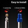 4/8Pcs Presta Valve Adapter - Convert Presta to Schrader - French/UK to US - Inflate Tire Using Standard Pump or Air Compressor Valve Stems 1