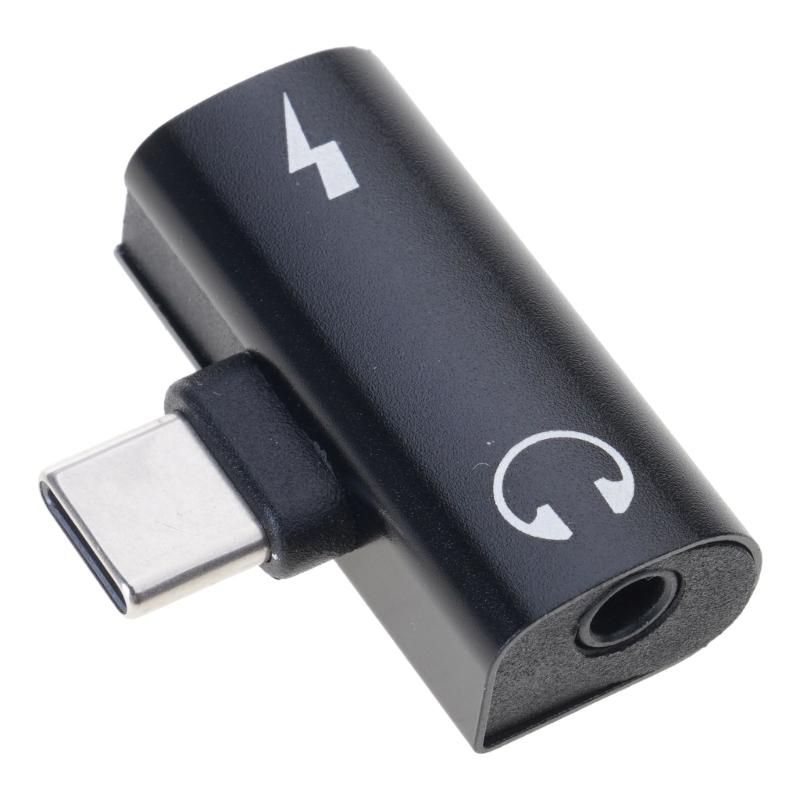 Адаптер USB C на 3,5 мм для наушников и зарядных устройств с 3,5 мм портом для наушников, быстрая зарядка PD60W, дизайн из алюминиевого сплава