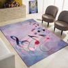 3D Creative Music Note Large Carpet, Living Room, Bedroom Sofa Carpet, Kitchen, Bathroom Door Mat, Non Slip Floor Mat Gift